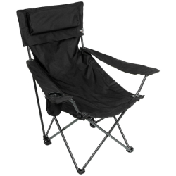 Skládací židlička DE LUX černá